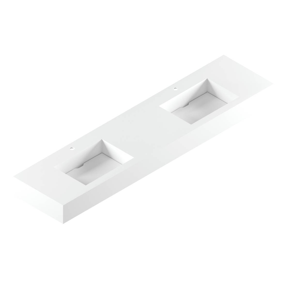 BLOCCO LAVA PIANO 151a180X45a55 2 CUBAS