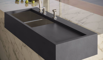 Por que a Doma Arquitetura aposta no porcelanato para bancada de cozinha 