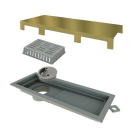 Linear Elleve Tiny Pvc Acab. Inox Gold 25cm