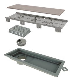 Linear Elleve Tiny Pvc Acab. Inox Oculto 25cm